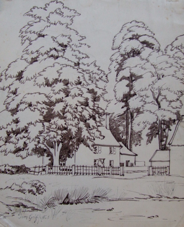 X12 (SOLD) Cottage and Trees