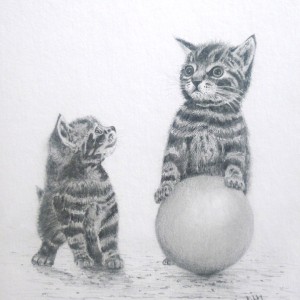 Kittens and Ball