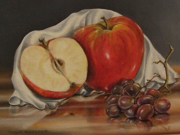Fruit: Apples, Cloth and Grapes