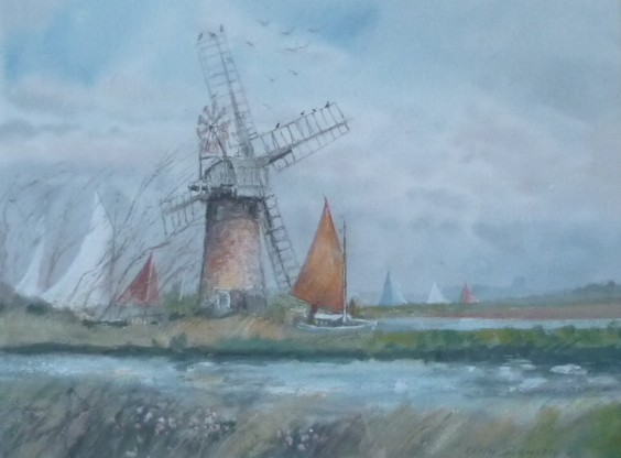 X (SOLD) The Red Sail,Thurne
