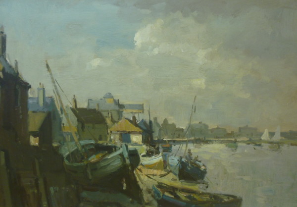 X38 (SOLD) Evening light, Wells Harbour (early work)
