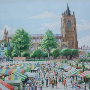 X02 (SOLD) The back of Norwich Market, Tom Griffiths