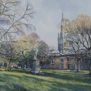 X (SOLD) Norwich Cathedral Close, Tim Ball