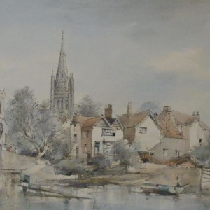 X (SOLD) Norwich Cathedral from Fishergate 1972