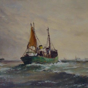 X (SOLD) Trawlers leaving Port