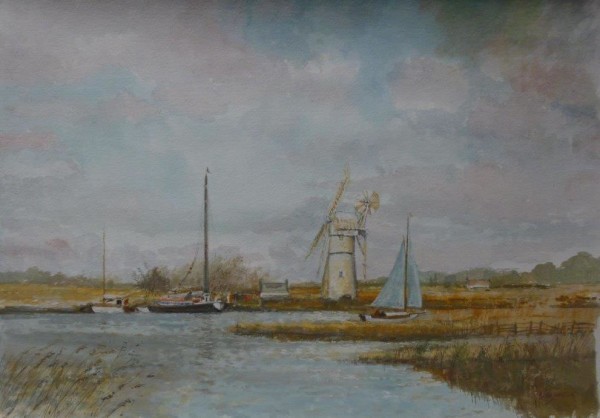 X15 (SOLD) White Mill, Thurne (with Wherry)