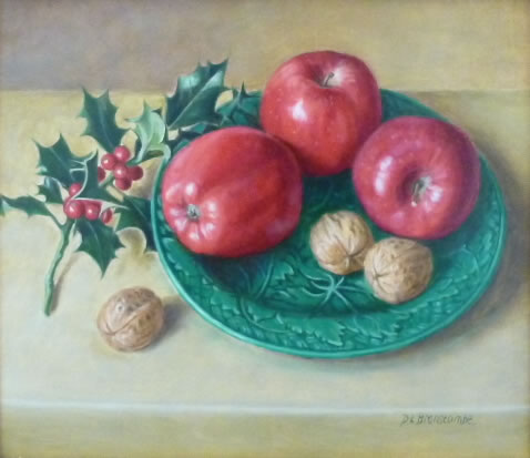 Walnuts and Red Apples