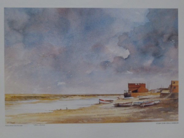 Signed Print – Storm over Wells Harbour