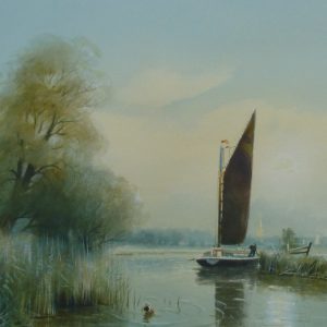 X (SOLD) An evening sail from Norwich ’98’
