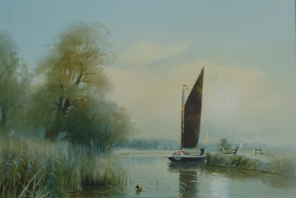 X (SOLD) An evening sail from Norwich ’98’
