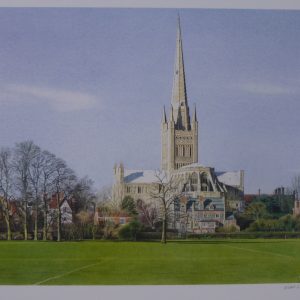 Signed Limited Edition Print – Norwich Cathedral