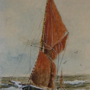 X(SOLD) Sailing Barge off the coast