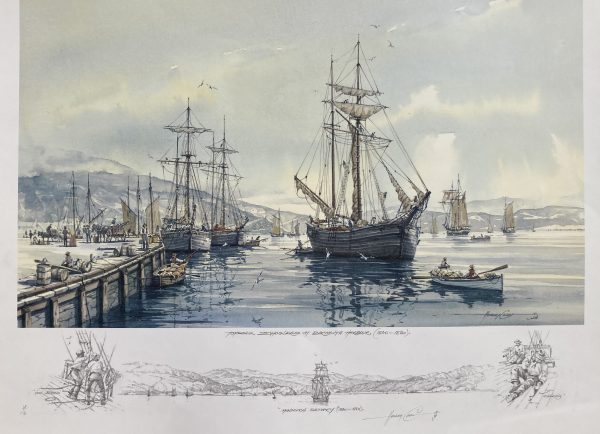 X Print – Topsail Schooners at Barmouth Harbour (1800-1860)