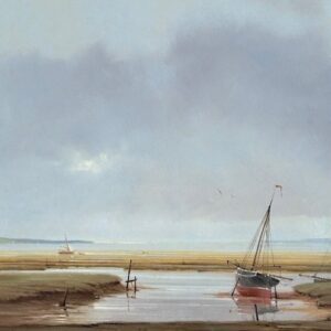 Boats in the Creek at Low Tide