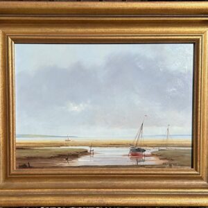 Boats in the Creek at Low Tide – Showing the Frame