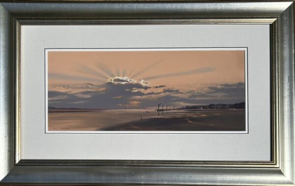 Sunset at Pin Mill (Showing the Frame)